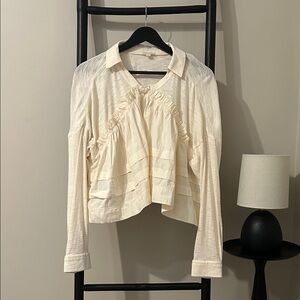 Anthropologie Pilcro Elegant Cream Women's Top